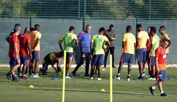 La Selección Colombia realizó su primer entrenamiento en Alicante y se prepara para los amistosos ante Chile y Argelia. 