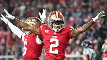 The San Francisco 49ers defense locked down the Carolina Panthers and the offense was able to overcome three first half interceptions from Brock Purdy.