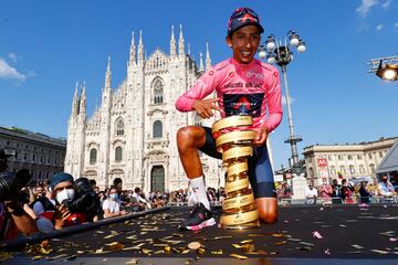 Egan Bernal, ganador del Giro de Italia.