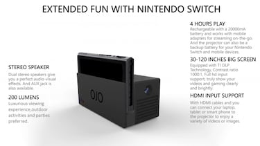 Anuncian OJO, un proyector LED para Nintendo Switch