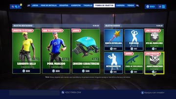 La tienda de paVos de Fortnite Battle Royale a d&iacute;a 18/07/2019