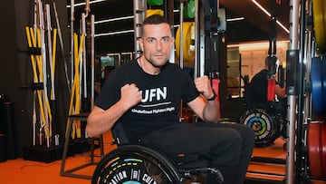 El vizcaíno Arteagabeitia, durante una de sus sesiones de entrenamiento en Emen4Sport.