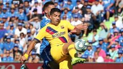 As&iacute; marc&oacute; Su&aacute;rez su gol en Getafe.