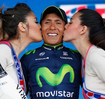 Giro de Italia - 27 de mayo de 2014. Uno de los triunfos más importantes del colombiano. El corredor del Movistar Team se impuso en la etapa 16 y 19. Finalmente se quedó con el título.