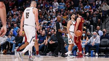 A heated Ricky Rubio of the Cleveland Cavaliers got in the face of Denver Nuggets player Facundo Campazzo during Monday night's game, leading to a Cavs win.