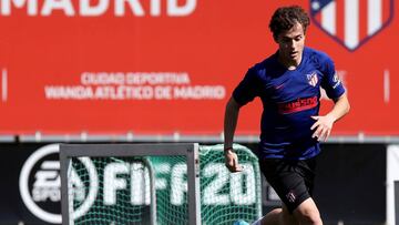 Rodrigo Riquelme, en una sesión con el primer equipo.