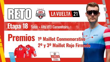 ¡Gana un maillot conmemorativo o un maillot rojo con el Reto La Vuelta etapa 18 en Biwenger!