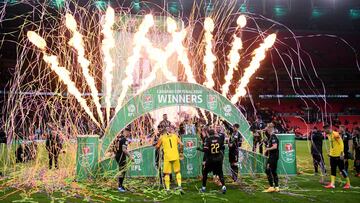Manchester City celebrando.