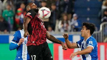 Manu Sánchez contra el Mallorca.