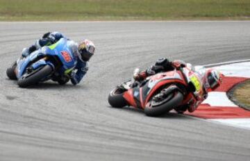 Álvaro Bautista y Maverick Viñales.