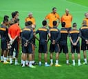 Entrenamiento del Real Madrid en Estambul