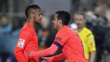 Neymar volvió a poner mala cara cuando Pedro entró en su sitio en el minuto 69 de partido ante el Eibar.
