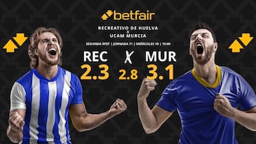 Recreativo de Huelva vs. UCAM Murcia: horario, dónde ver, pronósticos y clasificación