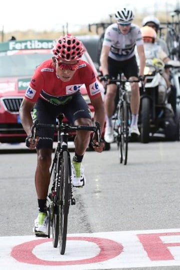 Nairo Quintana mantuvo la camiseta de líder en la etapa 20 de la vuelta a España y es el campeón virtual.