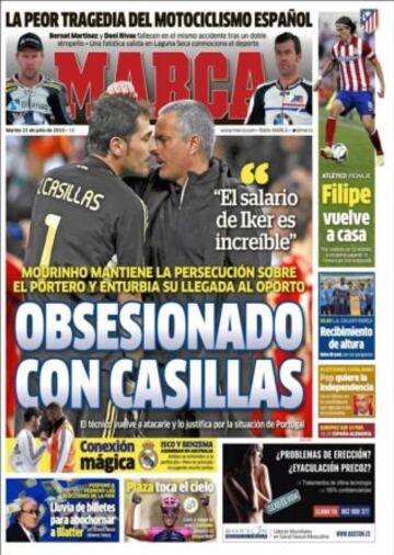 Portadas de la prensa deportiva