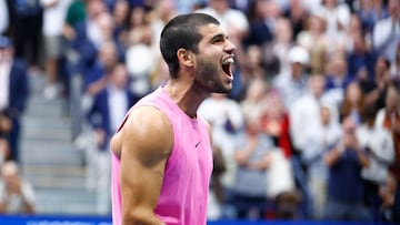 Carlos Alcaraz is the 2025 US Open champion after a four-set victory over Jannik Sinner in the men’s final at Flushing Meadows.