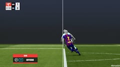 El gol anulado a Ferran donde mucha gente ve gol legal según la repetición del VAR: juzguen ustedes