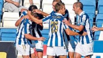 <b>EN RACHA. </b>Colunga inauguró el marcador ante el Castellón.