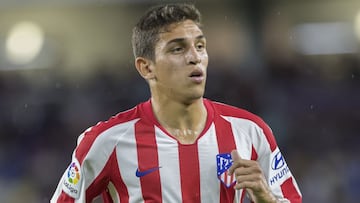 Juan Manuel Sanabria con el Atl&eacute;tico.