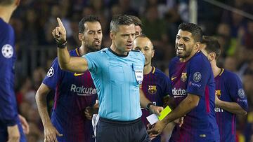 Skomina, en el Barça-Juventus.