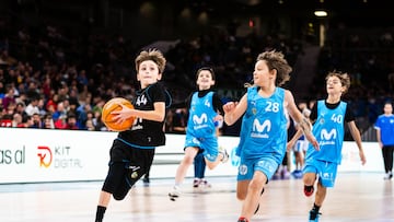 Niños de la cantera del Movistar Estudiantes.