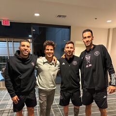 Riqui Puig se reúne con Messi, Busquets y Jordi Alba en Los Ángeles