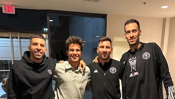 El mediocampista del LA Galaxy, Riqui Puig, exjugador del Barcelona, se reunió con Messi, Sergio Busquets y Jordi Alba tras el duelo de Inter Miami ante LAFC.