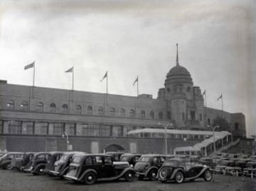 1948. Vista general de Wembley durante la ceremonia de inauguración de los Juegos Olí­mpicos de Londres de 1948.