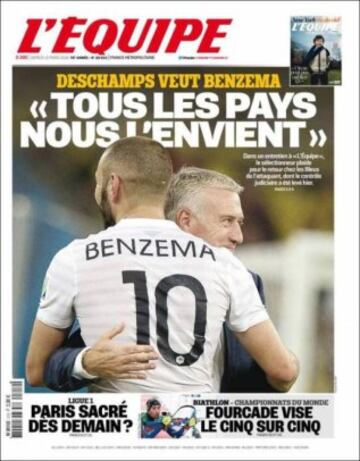 Portadas de la prensa mundial