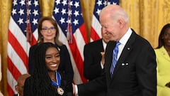 Who did US President Joe Biden give the Medal of Freedom to?