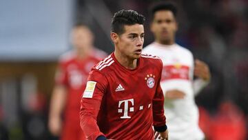 James Rodr&iacute;guez jug&oacute; 15 minutos en la victoria de Bayern M&uacute;nich ante Stuttgart