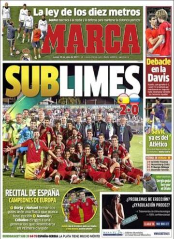 Portadas de la prensa deportiva