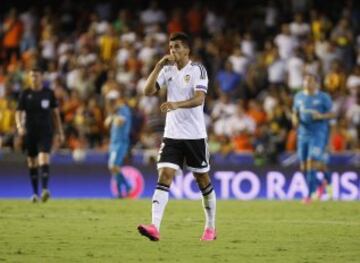 1-2. Joao Cancelo celebró el primer tanto che.