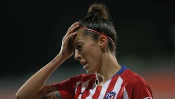 Jennifer Hermoso, durante el partido contra el Wolfsburgo.