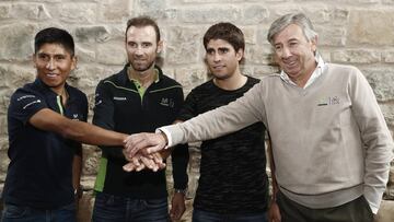 Nairo le da la bienvenida a Landa al Movistar Team