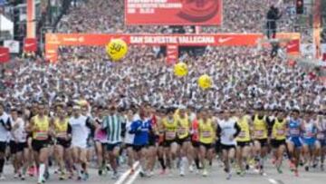 <b>UNA FIESTA MULTITUDINARIA. </b>Unas 38.000 personas tomaron la salida en la carrera popular, muchos de ellos ataviados con disfraces.