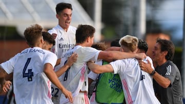 Celebración del Real Madrid juvenil.