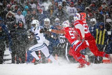 El New Era Field de Buffalo se pintó de blanco con la espectacular nevada que cayó en el juego entre los Indianapolis Colts y los Buffalo Bills. El juego terminó 13-7 en favor de los Bills. La temperatura estaba en -2 grados centígrados con vientos de 29 kilómetros por hora.