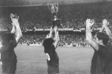 In his time at Barcelona, Maradona won a Copa del Rey, a Spanish league title and a Spanish Super Cup.