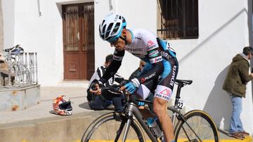José Antonio García, durante una prueba con el maillot del Polartec-Kometa.