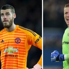 El United daría 78 millones por Pickford si no convence a De Gea
