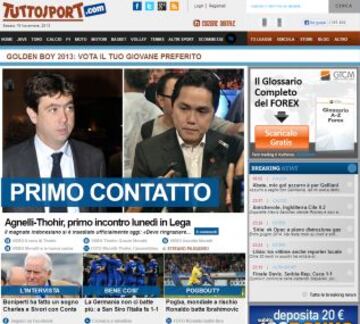 Portadas de la prensa extranjera