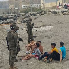 El engaño para que grupos de niños cruzaran a Ceuta: "Están Messi y Ronaldo"