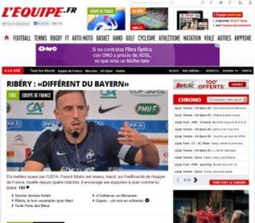 Portadas de la prensa extranjera