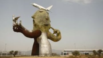 Entrada del aeropuerto de Castell&oacute;n.