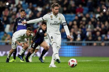 Real Madrid's Sergio Ramos reaches 100 career goals