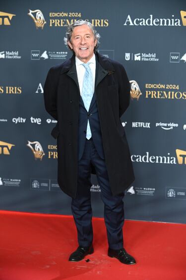 Jesús Álvarez posa en la alfombra roja de los Premios Iris.