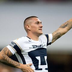 Castillo ya es de los máximos artilleros de Pumas ante América