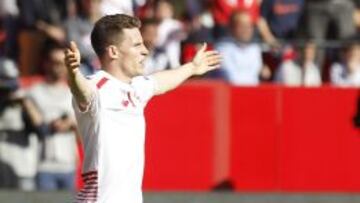 Gameiro, durante un partido reciente.