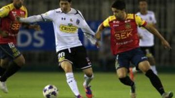 Jaime Valdés, la noche del lunes ante Unión Española, en el partido que cerró la denominada "Fiesta alba".